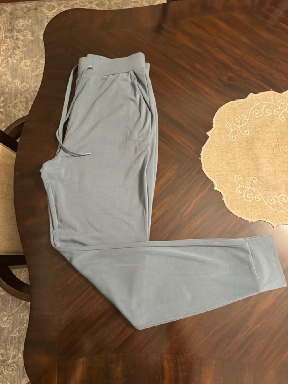 NWOTCozy Earth Joggers in beautiful gray green color. Best joggers on the planet
